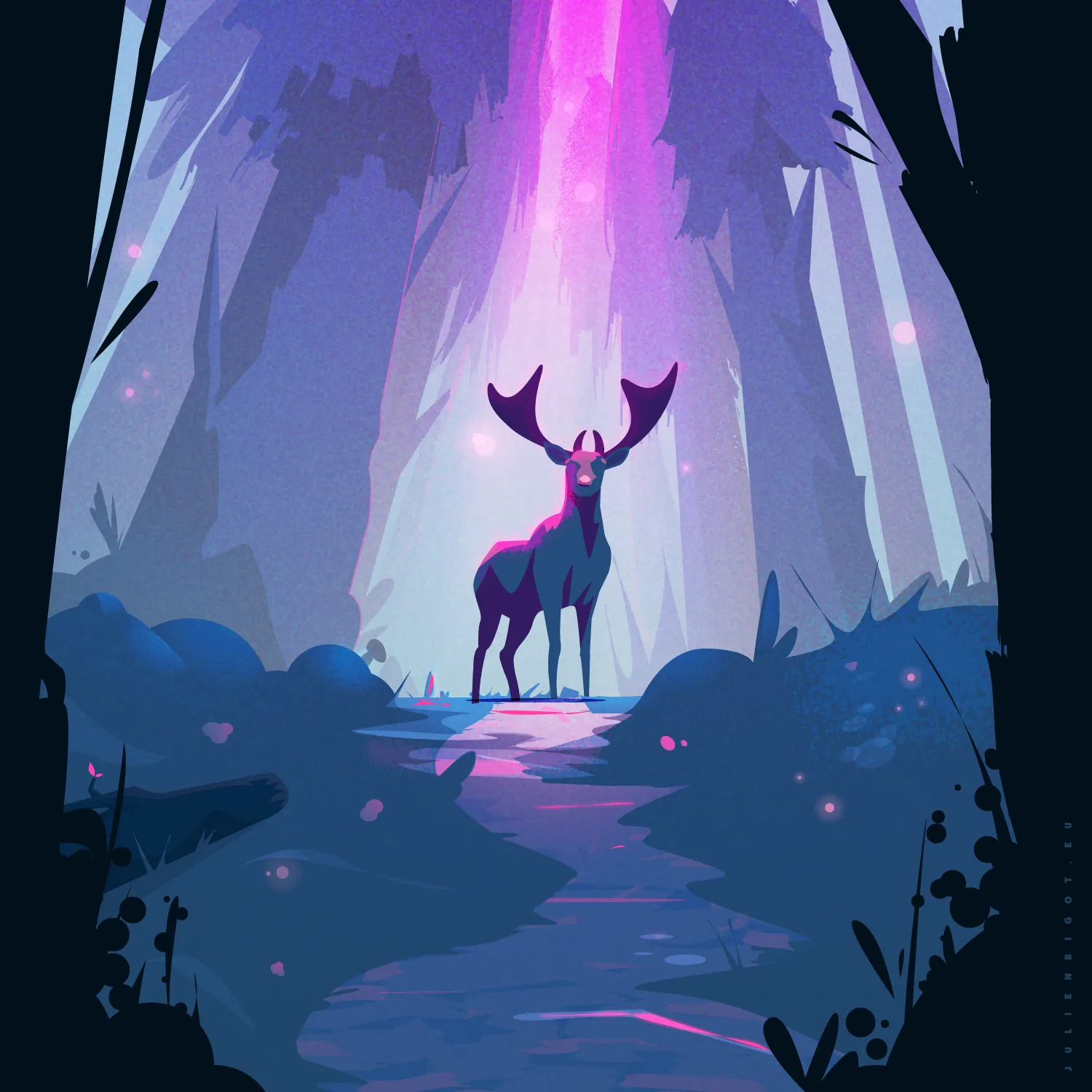 Le roi de la forêt, illustration personnelle
